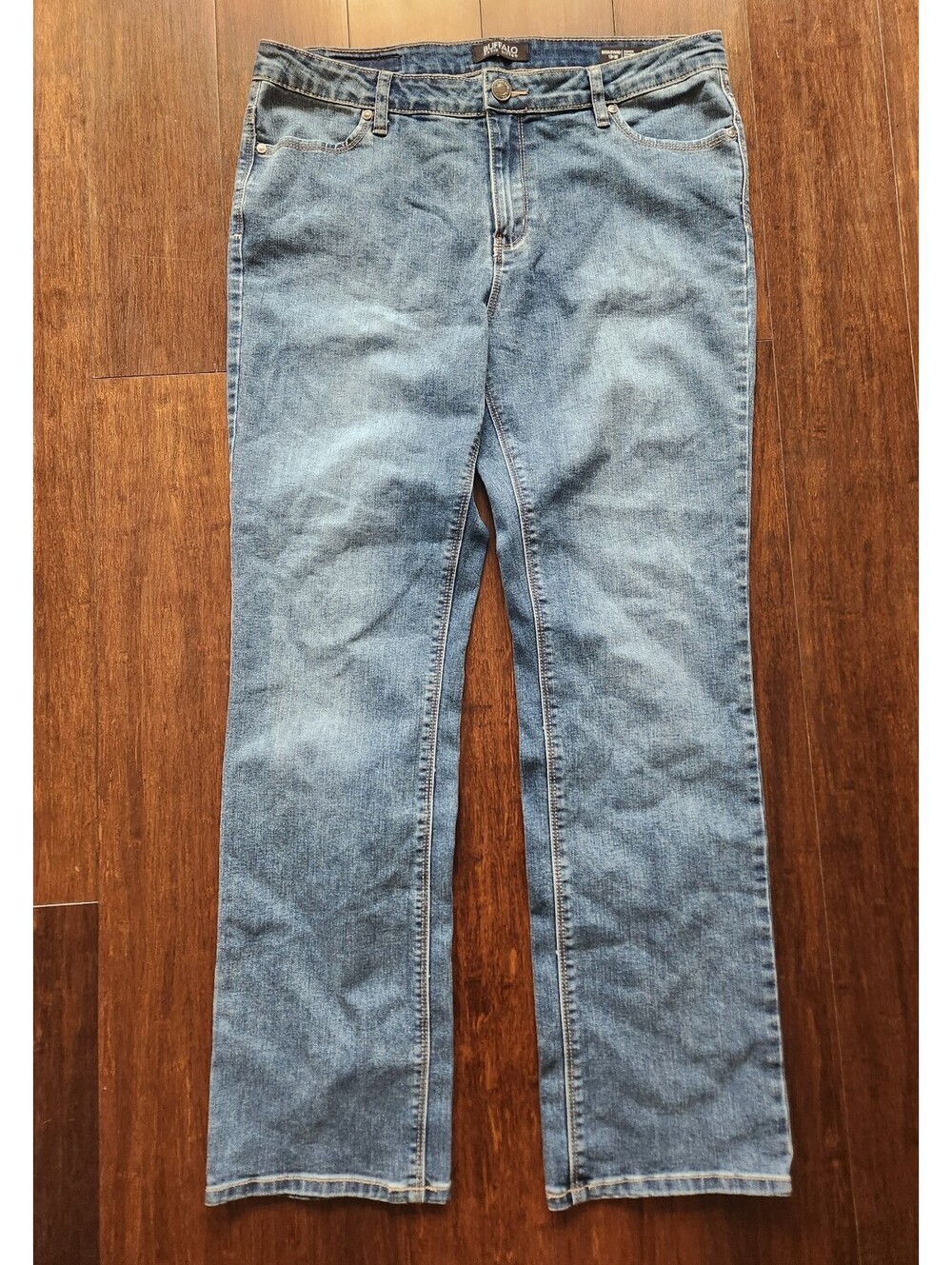 Buffalo Boulevard Mid Rise Straight Stretch jeans 12x30 western normcore denim
